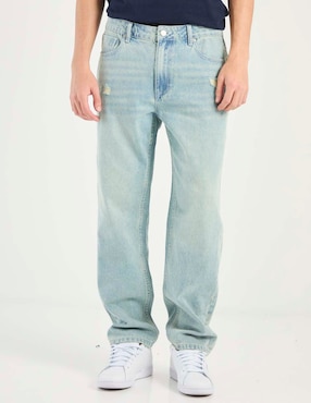 Jeans straight That's It lavado stone wash para hombre