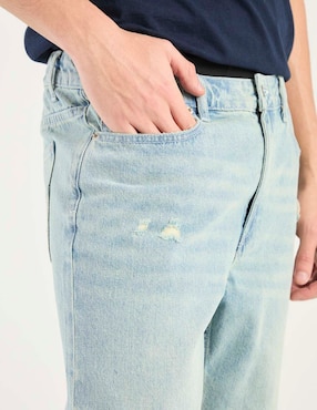 Jeans straight That's It lavado stone wash para hombre