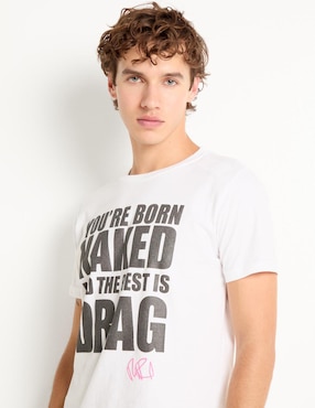 Playera Tee Bar cuello redondo para hombre