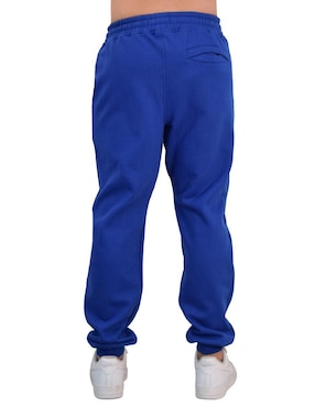 Jogger recto John Leopard Chillout Fleece con bolsillos para hombre