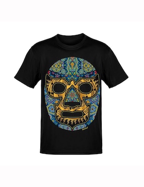 Playera Karani-Art luchol cultura mexicana cuello redondo para hombre