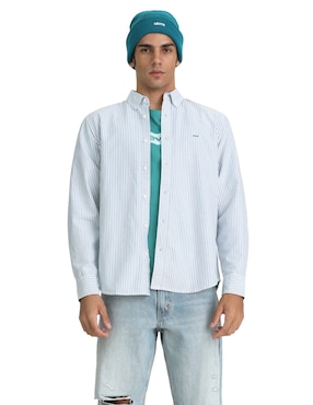 Camisa Levi's de algodón manga larga para hombre