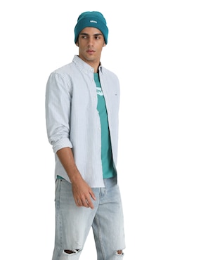 Camisa Levi's de algodón manga larga para hombre