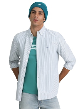 Camisa Levi's de algodón manga larga para hombre