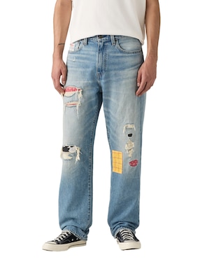 Jeans straight Levi's x Ts loose jean x Ts dx print pnt lavado obscuro para hombre