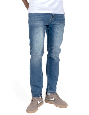 Jeans slim Forever 21 deslavado para hombre