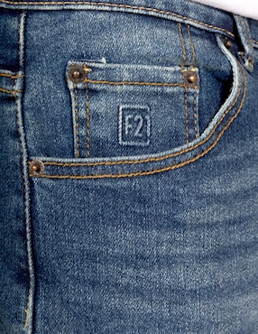 Jeans slim Forever 21 deslavado para hombre