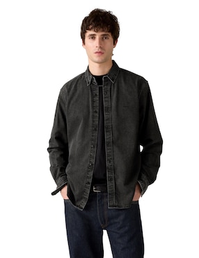 Camisa casual Levi's de algodón manga larga para hombre
