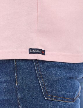 Playera Buffalo Jeans David Bitton cuello redondo para hombre