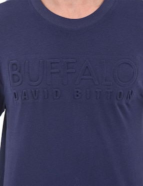 Playera Buffalo Jeans David Bitton cuello redondo para hombre
