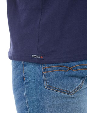 Playera Buffalo Jeans David Bitton cuello redondo para hombre