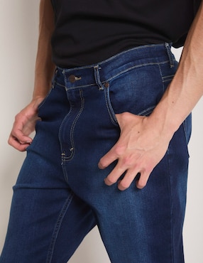 Jeans straight 365 Essential lavado obscuro para hombre