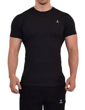 Playera John Leopard cuello redondo para hombre