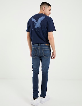 Jeans skinny American Eagle Mens Skinny Denim deslavado para hombre