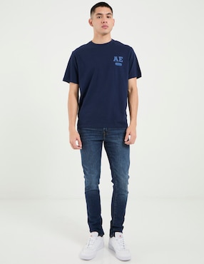 Jeans skinny American Eagle Mens Skinny Denim deslavado para hombre