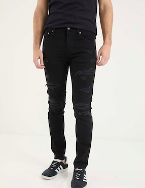 Jeans skinny American Eagle lavado obscuro para hombre
