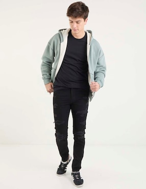 Jeans skinny American Eagle lavado obscuro para hombre
