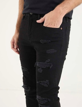Jeans skinny American Eagle lavado obscuro para hombre