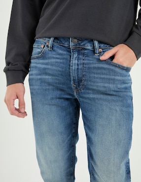 Jeans slim American Eagle Mens Slim Denim deslavado para hombre