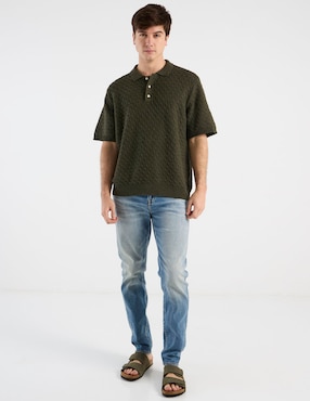 Jeans slim American Eagle deslavado para hombre