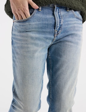 Jeans slim American Eagle deslavado para hombre