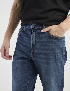 Jeans straight American Eagle deslavado para hombre