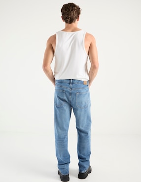 Jeans straight American Eagle Mens Original ST deslavado para hombre
