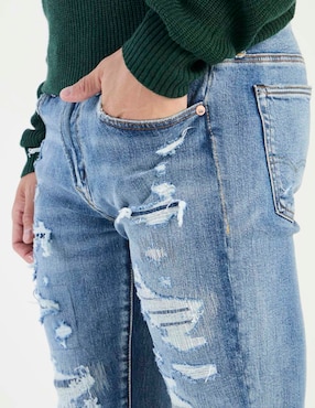 Jeans skinny American Eagle lavado desgastado para hombre