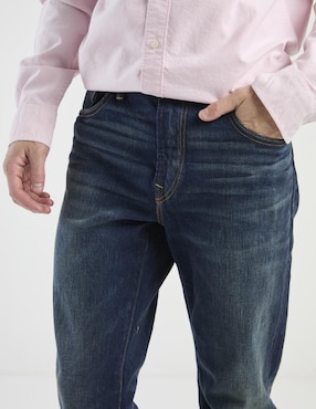 Jeans straight American Eagle lavado medio para hombre