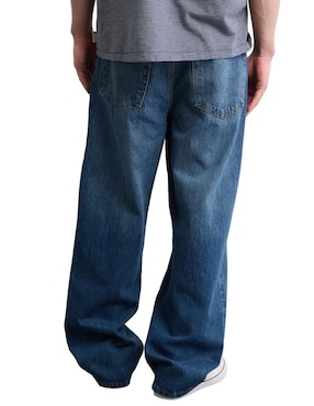 Jeans baggy American Eagle deslavado para hombre
