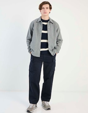 Chamarra casual American Eagle de algodón con bolsillos para hombre