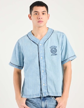 Camisa casual Guess Jeans de algodón manga corta para hombre