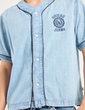 Camisa casual Guess Jeans de algodón manga corta para hombre