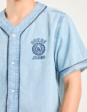 Camisa casual Guess Jeans de algodón manga corta para hombre