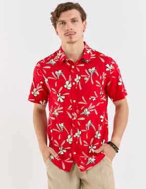 Camisa playa Quiksilver manga corta para hombre