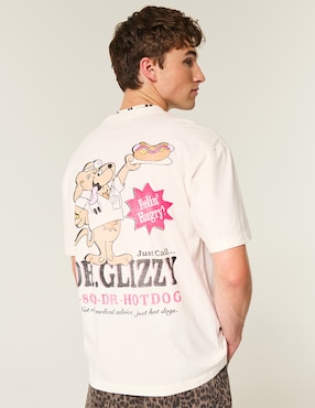 Playera Hollister cuello redondo para hombre