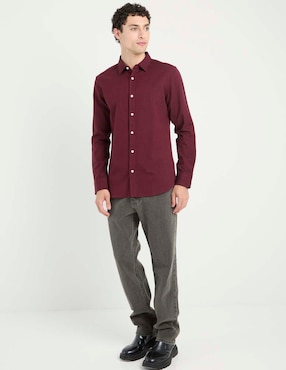 Jeans straight Hollister lavado obscuro para hombre