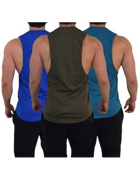 Set playera John Leopard Element Sleeveless cuello redondo para hombre