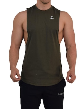 Set playera John Leopard Element Sleeveless cuello redondo para hombre