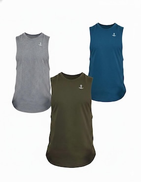 Set playera John Leopard Element Sleeveless cuello redondo para hombre