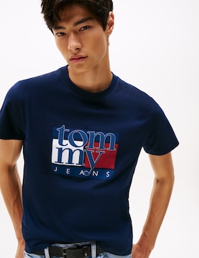 Playera Tommy Jeans Tommy Dna twist cuello redondo para hombre