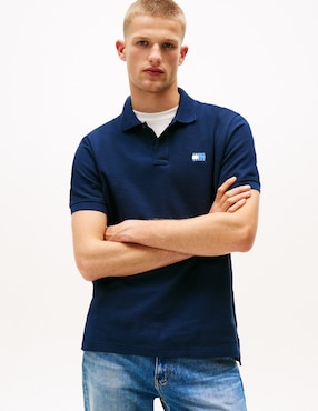 Playera tipo polo Tommy Jeans Badge para hombre
