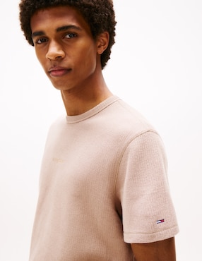 Playera Tommy Jeans Script cuello redondo para hombre