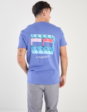 Playera Tommy Jeans Dna Twist cuello redondo para hombre