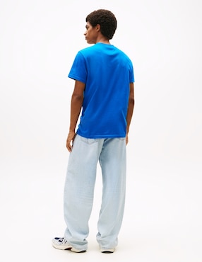 Playera Tommy Jeans Font play cuello redondo para hombre