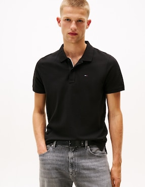 Playera tipo polo Tommy Jeans Classic flag para hombre