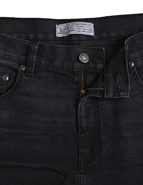 Jeans straight Supply lavado whisker para hombre