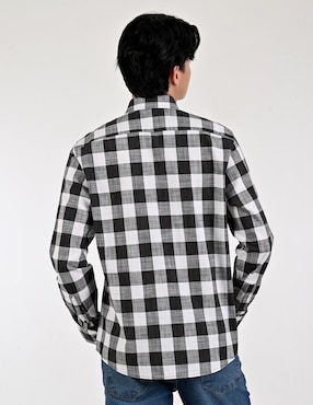 Camisa casual Supply de algodón manga larga para hombre