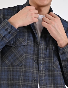 Camisa casual Supply manga larga para hombre