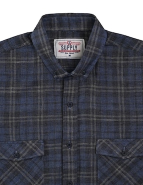 Camisa casual Supply manga larga para hombre